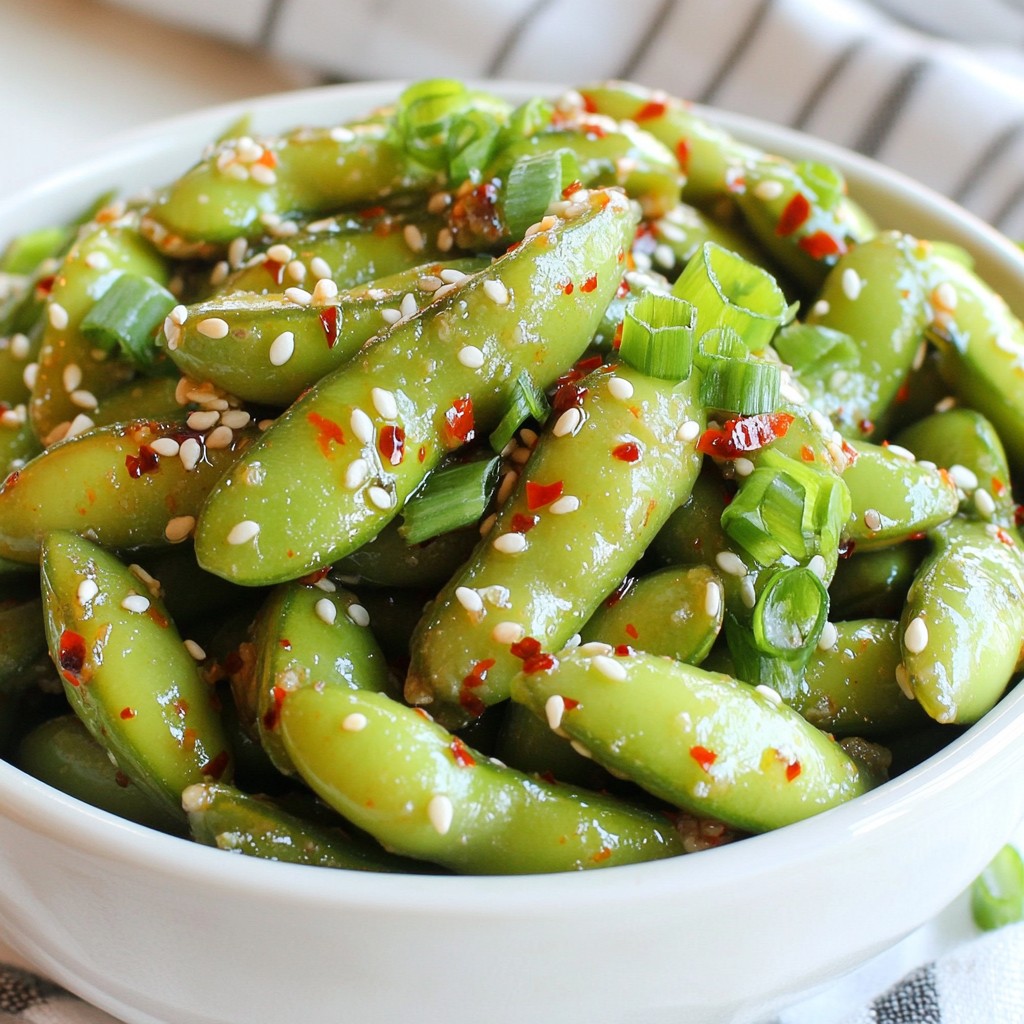 Spicy Garlic Edamame Flavorful and Easy Recipe