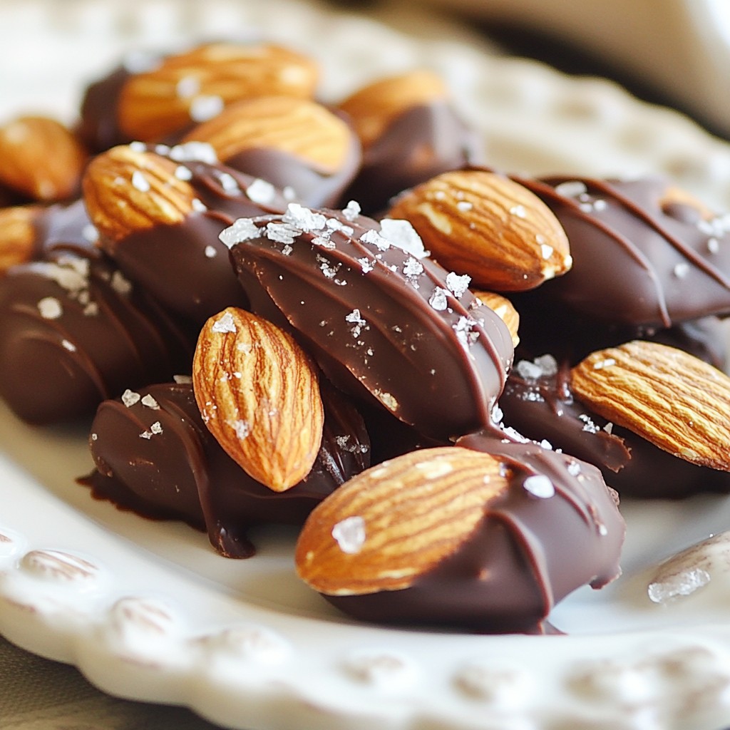 Dark Chocolate Almond Clusters Tasty and Simple Treat