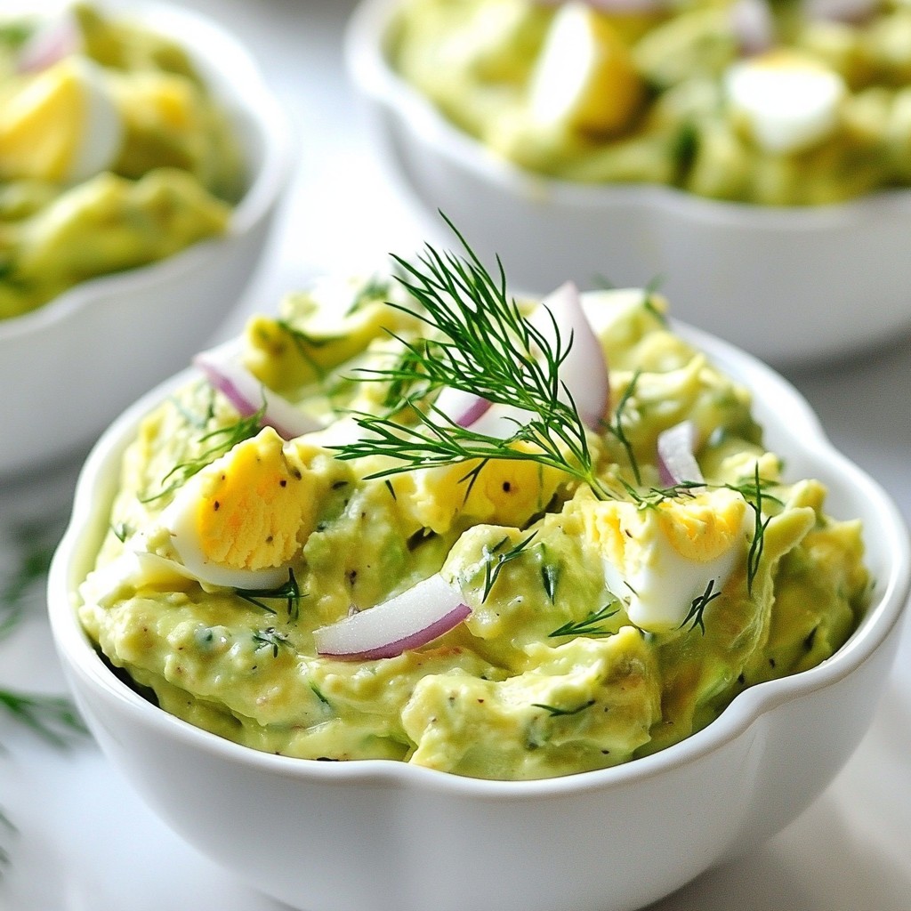 Creamy Avocado Egg Salad Tasty and Easy Recipe