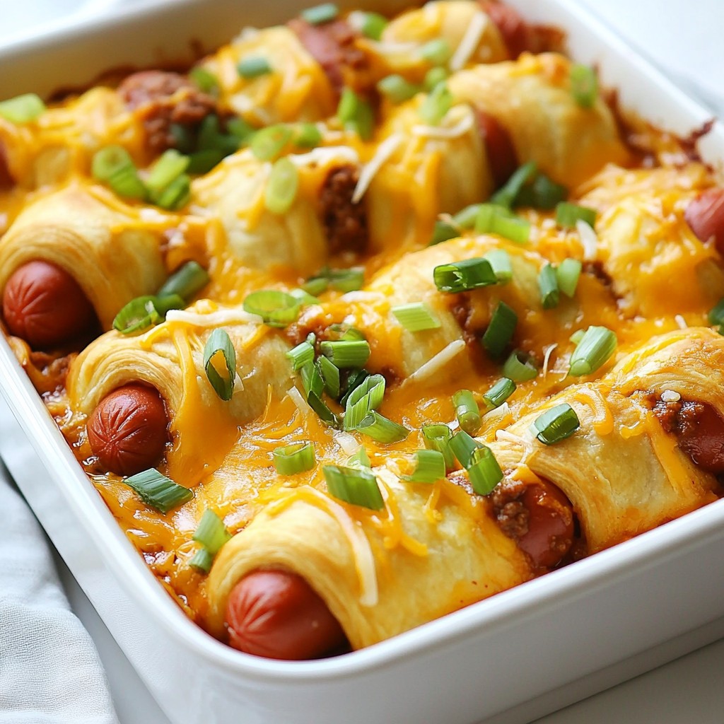 Cheesy Chili Dog Bake Quick and Flavorful Recipe