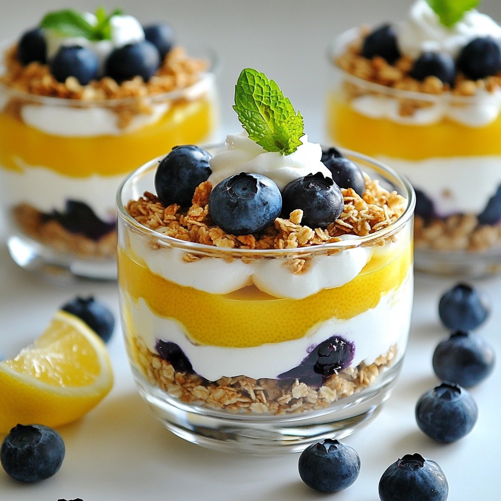 Blueberry Lemon Yogurt Parfaits Fresh and Tasty Treat