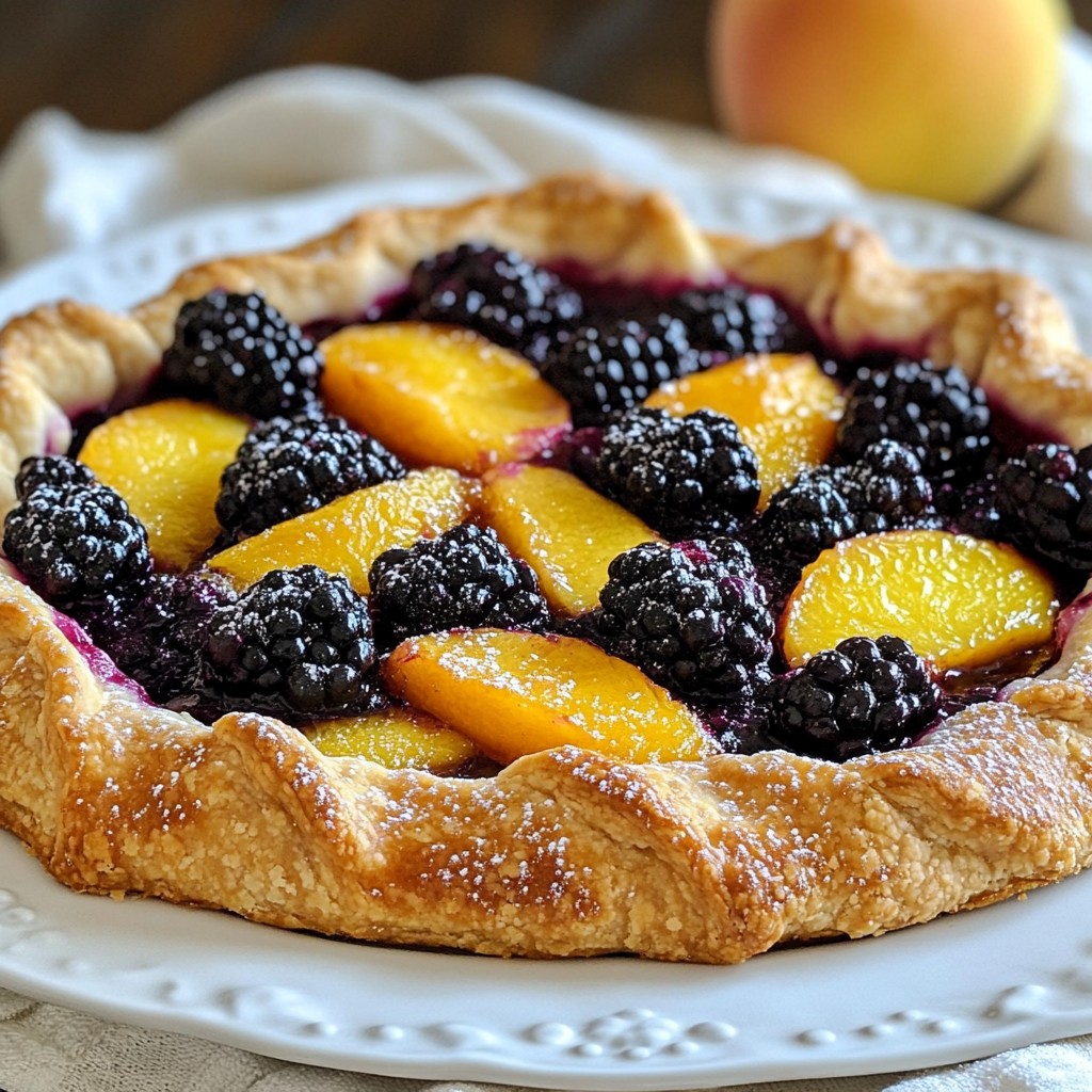 Blackberry Peach Galette Delightful Rustic Dessert