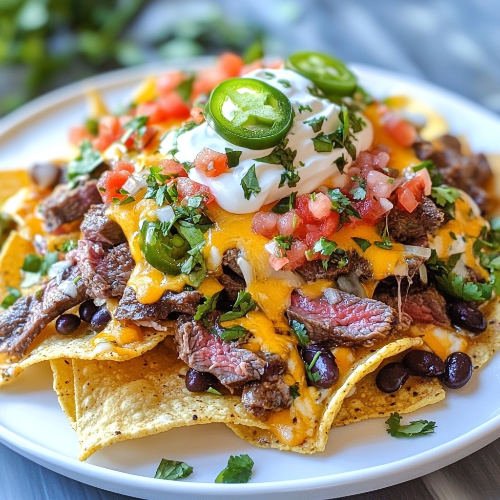 Loaded Steak Nachos Flavorful and Satisfying Meal