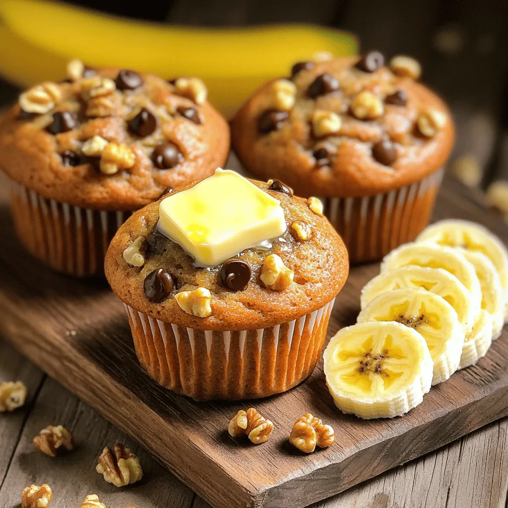 Bakery Style Banana Nut Muffins Tasty and Simple Treat